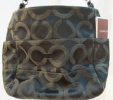 Coach Black Signature Canvas Tribeca Handbag
