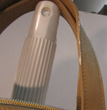 Marlo Beige Canvas with Tan Leather Shoulder Bag