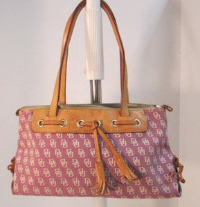 Dooney & Bourke Satchel Canvas Tassel Handbag