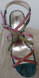 Lulu Townsend Yanka Bright Multi-Color Wedge