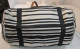 Lauren Ralph Lauren Duffield Nylon Tote Black and Vanilla