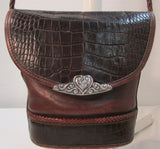 Brighton Vintage Brown Leather Bucket Shoulder Bag