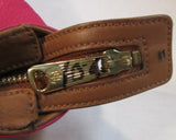 Lauren Ralph Lauren Red Leather LXVII Shoulder Bag