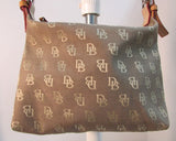 Dooney & Bourke Brown Canvas Signature Shoulder Bag