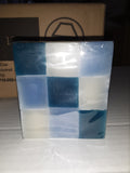 Hometrends Blue Checkered Unscented Candles