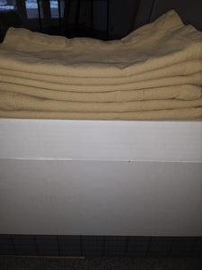 New - Set of 6 Gold Table Linen Napkins