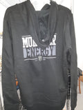 Women's New Black Monster Statement Zipper Hoodie