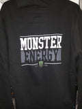 Women's New Black Monster Statement Zipper Hoodie