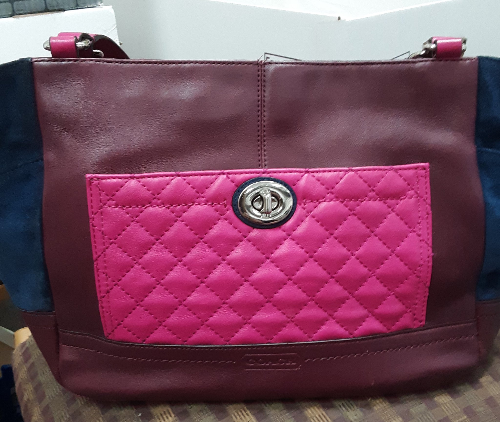 coach colorblock bag