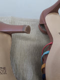 Anne Klein Brown Multi-Color Open Toe Sandals
