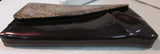 Beijo Patent Leather Leopard and Egg Plant Clutch with Matching Coin Purse - NWT