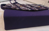 Milano Paris of New York Purple Lace with Rhinestone Evening Bag