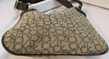 Calvin Klein Brown CK Logo Canvas Crossbody