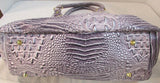 Vecceli Italy Faux Leather Lavender Purse