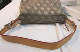 Dooney & Bourke Brown Canvas Signature Shoulder Bag