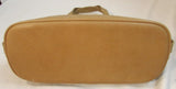 Marlo Beige Canvas with Tan Leather Shoulder Bag