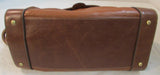 Cromia Made in Italy Brown Leather Shoulder Bag