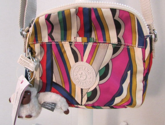 Kipling Multicolor Nylon Crossbody Bag - NWT