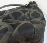 Coach Black Signature Canvas Tribeca Handbag