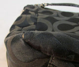 Coach Black Signature Canvas Tribeca Handbag