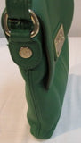 DKNY Green Pebble Leather Crossbody