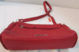 EllE Red Vinyl Crossbody Purse
