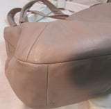 Coach Kristin Large Taupe Leather Satchel