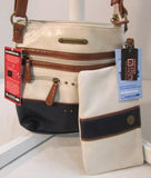 Stone Mountain Crossbody Leather Purse with Wristlet