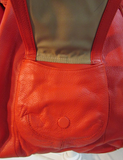 Isaac Mizrahi Live! Red Leather Tote