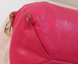 Lauren Ralph Lauren Red Leather LXVII Shoulder Bag