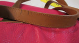 Lauren Ralph Lauren Red Leather LXVII Shoulder Bag
