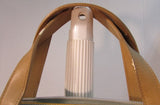 Marlo Beige Canvas with Tan Leather Shoulder Bag