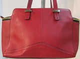 Antonio Melani Red Leather Shoulder Bag