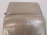 Coach Pleated Gold Leather Wallet