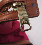 Lauren Ralph Lauren Red Leather LXVII Shoulder Bag