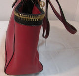 Antonio Melani Red Leather Shoulder Bag