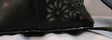 Giani Bernini Black Leather Lattice Satchel