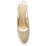 Ron White "Vivian Crystal" Fawn Sling Back