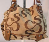 Sophia Caperelli Signature Canvas Shoulder Bag