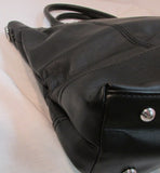 Tignanello Black Leather Satchel Purse