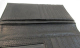 Guess Black Leather Tri-Fold Wallet