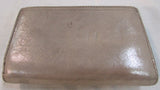 Coach Pleated Gold Leather Wallet