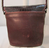 Brighton Vintage Brown Leather Bucket Shoulder Bag