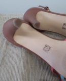 Anne Klein Brown Multi-Color Open Toe Sandals