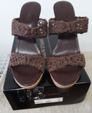 Colin Stuart Brown Crochet Platform Heels