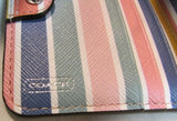Coach Brown Coated Signature Canvas Billfold