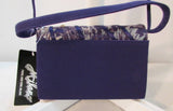 Milano Paris of New York Purple Lace with Rhinestone Evening Bag