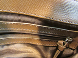 DKNY Green Pebble Leather Crossbody