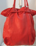 Isaac Mizrahi Live! Red Leather Tote