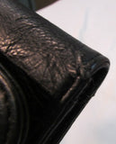 Guess Black Leather Tri-Fold Wallet